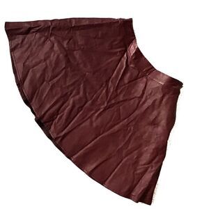 Abercrombie&Fitch Vegan Faux Leather Skater Skirt